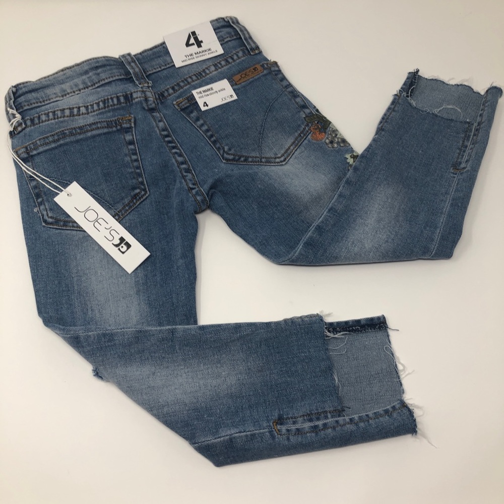 Joe’s Mid Rise Skinny Ankle Distressed Jeans - Picture 4 of 8